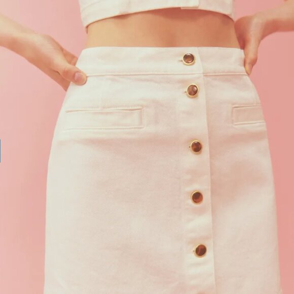 NWT! Cher Denim Two Piece Set Size 6 - Picture 3 of 8